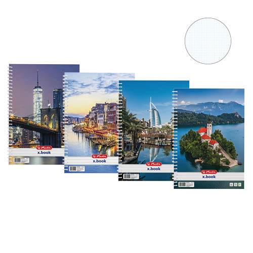 Spir&#225;lf&#252;zet A/4 70lap HERLITZ City kock&#225;s