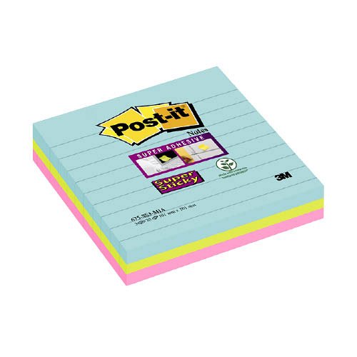 Post-it&#174; Super Sticky 675-3SS-COS 101x101mm 70lap 3 t&#246;mb COSMIC