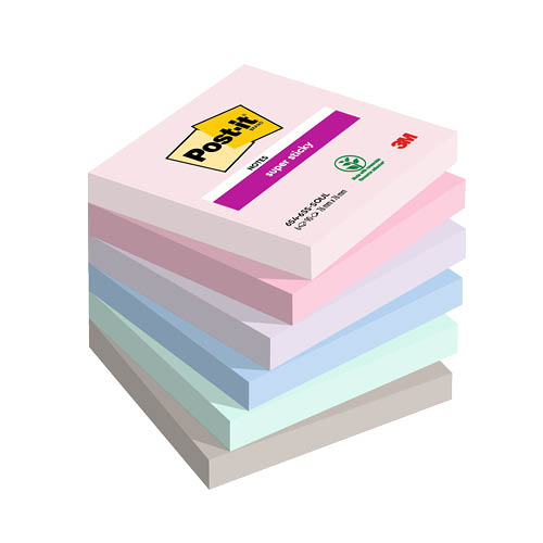 Post-it&#174; Super Sticky 654-SS-Soul 76x76mm 90lap 6 t&#246;mb Soulful