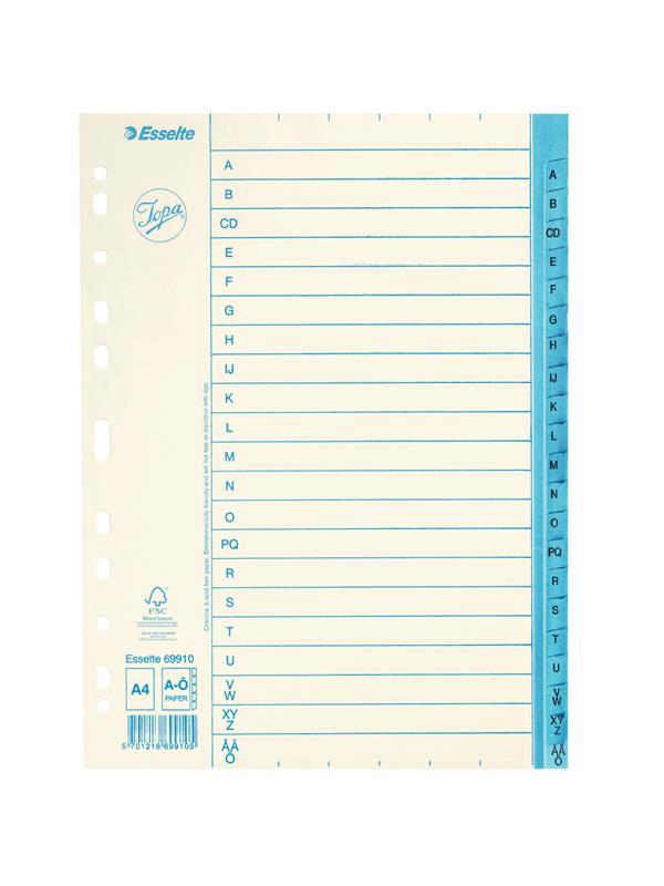 Regiszter A/4 A-Z pap&#237;r