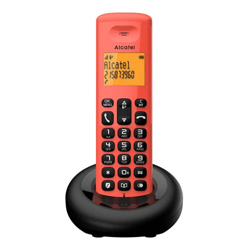 Telefon ALCATEL E160 vezet&#233;k n&#233;lk&#252;li piros