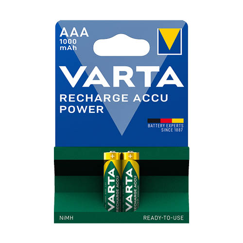Akku Varta Ready2Use 1000mAh 2db NI-MH AAA mikro 5703301402