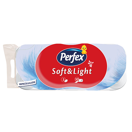 Toalettpap&#237;r BONI PERFEX 3 r&#233;tegű 10 tekercses csomag