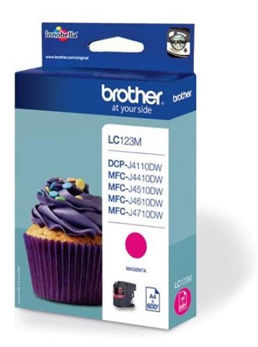 Brother tintapatron LC123 b&#237;bor 600 old.