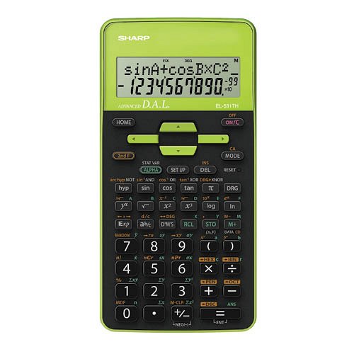 Tudományos számológép SHARP EL-531 TH zöld