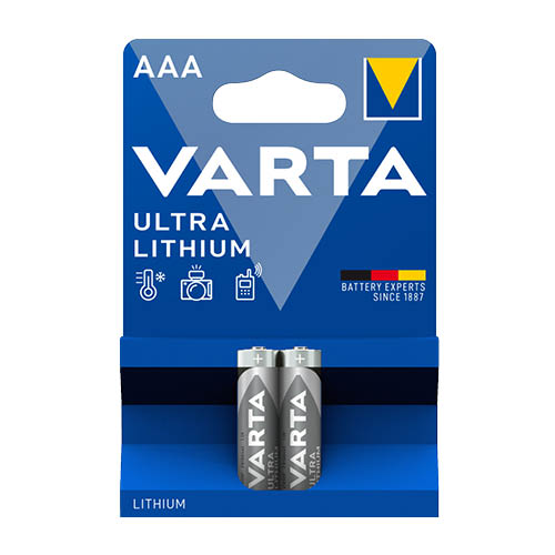 Elem mikro LR3 AAA 1,5V VARTA Professional Líthium 2db-os csomag