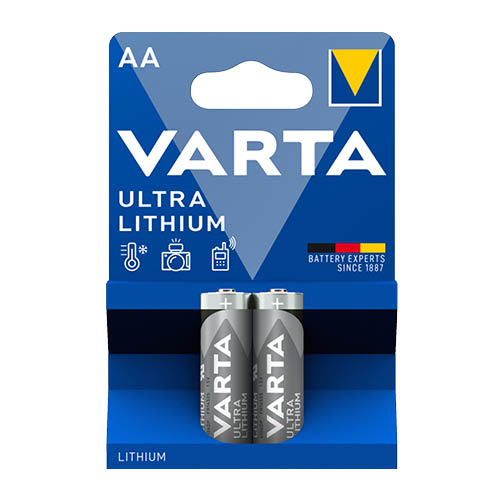 Elem ceruza LR6 AA 1,5V VARTA Professional Líthium 2db-os csomag