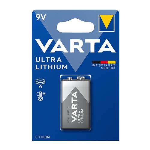 Elem 9V-os 6LR61 VARTA Professional Lithium