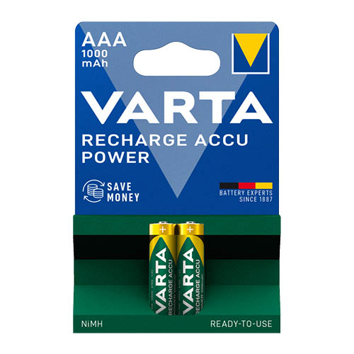 Akku Varta Ready2Use 1000mAh 2db NI-MH AAA mikro 5703301402