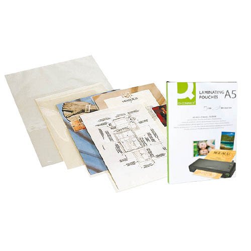Lamináló fólia A/5 125 mikron fényes Q-CONNECT KF04108