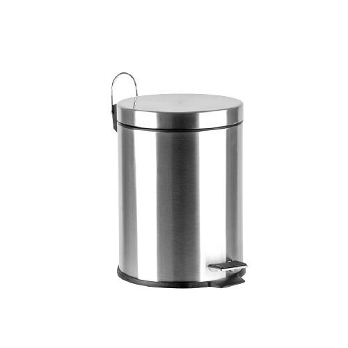 Pedálos szemetes 5l rozsdamentes fém