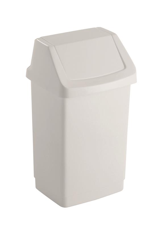 Billenőfedeles szemetes CURVER CLICK-IT 25l fehér