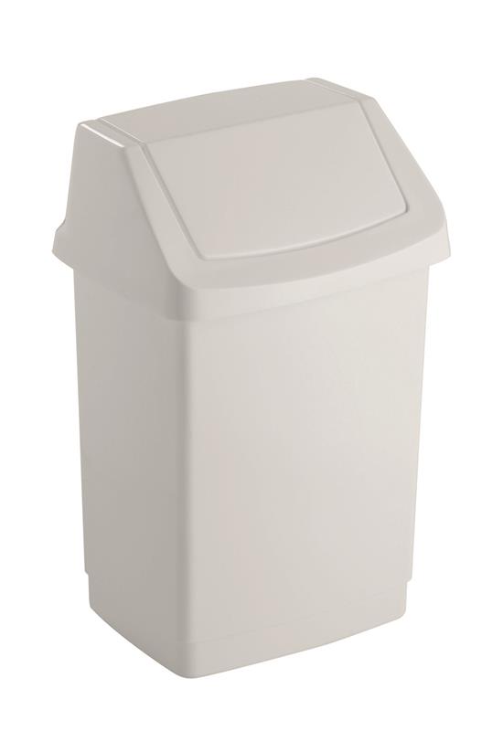 Billenőfedeles szemetes CURVER CLICK-IT 50l fehér