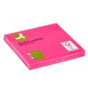 Öntapadós jegyzettömb 76x76mm neon 6x80 lap Q-CONNECT neonpink