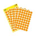 Etikett címke jelölőpont 314x 12 mm neonnarancs