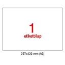 Etikett LCA11352 297x420mm 100ív Apli