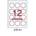 Etikett LCA1244 60mm átmérő 100ív Apli