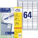 Etikett címke univerzális 3667-200 48,5x16,9mm fehér