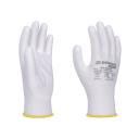 Kesztyű kötött-mártott 10-es méret fehér