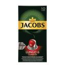 Kávékapszula Nespresso kompatibilis JACOBS Lungo 6 Classico 10db