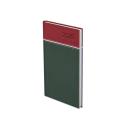 Zsebagenda álló YOUNG Y035 bordó-fehér-zöld