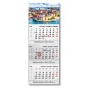 Képes speditőrnaptár T070 3 tömbös 3 havi Város