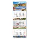 Képes speditőrnaptár T080 3 tömbös 3 havi Városok