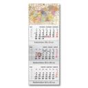 Speditőrnaptár Trans T070 Magyarország térképes fejkartonnal 3 tömbös 3 havi