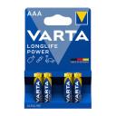 Elem mikro LR3 AAA 1,5V VARTA Longlife Power 4db-os csomag