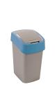 Billenőfedeles szemetes CURVER PACIFIC FLIP BIN 25l ezüst/ szelektív kék