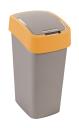 Billenőfedeles szemetes CURVER PACIFIC FLIP BIN 45l ezüst/ szelektív sárga